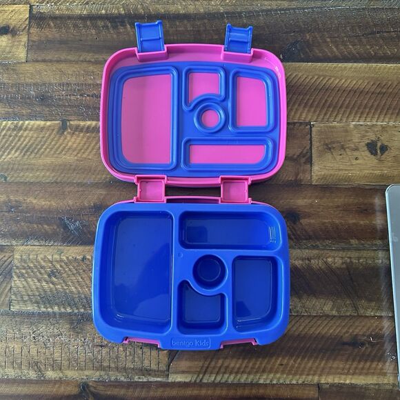 Bentgo Kids Lunchbox Pink/Purple Fuschia Pink Purple 5 Compartment Bento Box - Picture 2 of 5